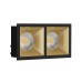 Встраиваемый светильник под сменную лампу Ledron RISE KIT2 Black-Gold