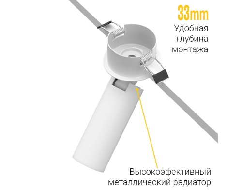 Светодиодный поворотный светильник SAGITONY R BASIC S40 White TRIAC 4000K