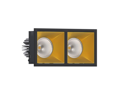 Встраиваемый светодиодный светильник Ledron RISE KIT 2 LED 3000K Black-Gold
