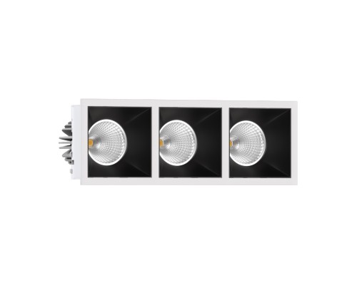 Встраиваемый светодиодный светильник Ledron RISE KIT 3 LED 3000K White-Black
