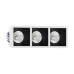 Встраиваемый светодиодный светильник Ledron RISE KIT 3 LED 3000K White-Black