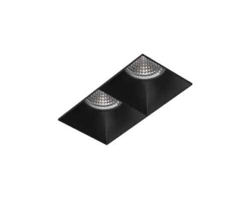 Встраиваемый светодиодный светильник Ledron RISE SQ H KIT2 LED 3K Black