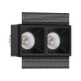 Встраиваемый светодиодный светильник Ledron RISE SQ H KIT2 LED 3K Black