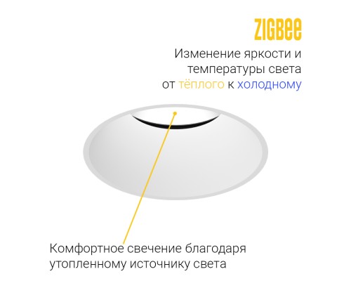 Встраиваемый светодиодный светильник Starship Frame White 7W Zigbee