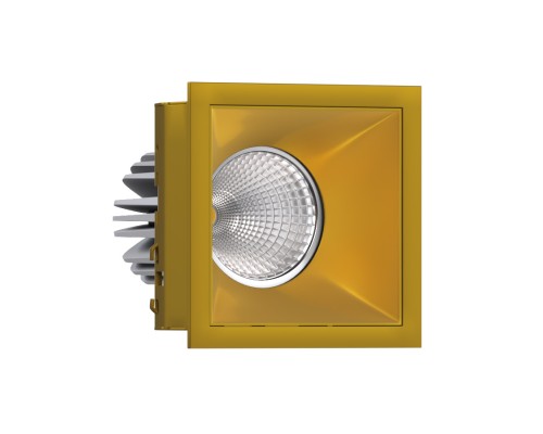 Встраиваемый светодиодный светильник Ledron RISE KIT 1 LED 3000K Gold