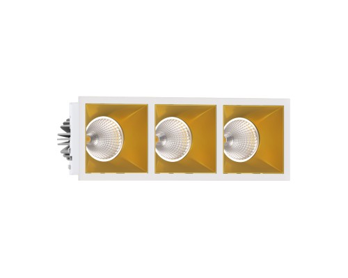 Встраиваемый светодиодный светильник Ledron RISE KIT 3 LED 4000K White-Gold