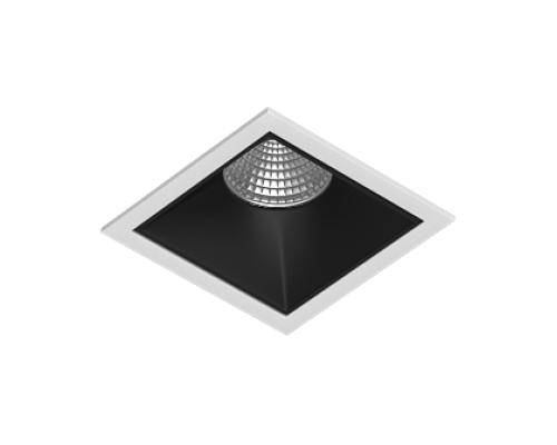Встраиваемый светодиодный светильник Ledron RISE KIT 1 LED 3000K White-Black