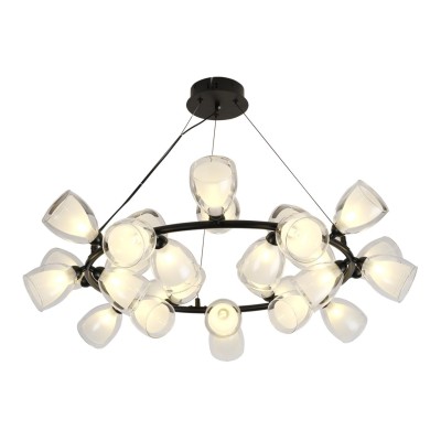 Красивая люстра на кухне? Почему бы и нет!