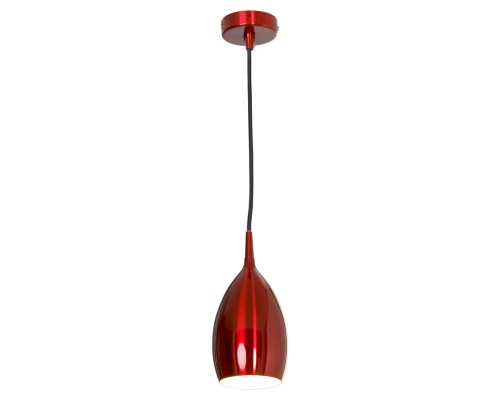 Подвесной светильник Lussole LSQ-0716-01 Collina, 1 плафон, красный