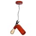 Светильник подвесной лофт Lussole LOFT LSP-9545 Sitka красный E27 60 Вт