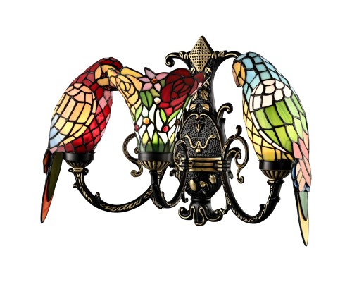 894-801-03 VELANTE Стиль Tiffany светильник настенный, E27, 3x60W