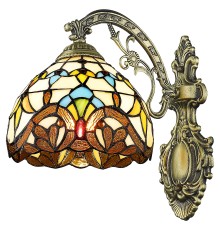 Бра в стиле Tiffany Velante 830-801-01 бронза E27 1*60Вт