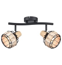 563-711-02 VELANTE Деревянный стиль светильник настенный, E14, 2x40W