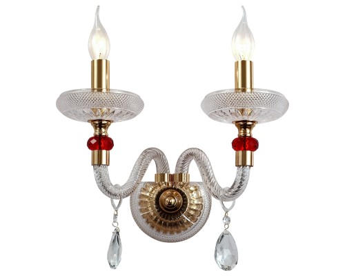 Бра Wertmark WE181.02.301 Ludmila золото, красный