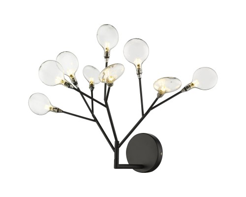 Бра Wertmark WE241.09.021 Fiorita G4 LED 5 Вт черный, прозрачный