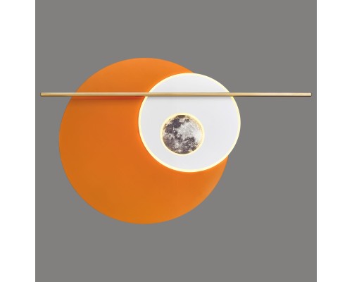 Настенный светодиодный светильник Velante 465-071-03 LED 15+8+6 Вт оранжевый, белый, золото 3000-4500-6000К с пультом