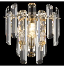 Бра хрустальное Wertmark WE107.02.301 Lazzara E14 40 Вт золото, прозрачный