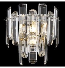 Бра хрустальное Wertmark WE107.02.101 Lazzara E14 40 Вт никель, прозрачный