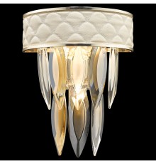 Бра хрустальное Wertmark WE143.03.301 Ornella E14 40 Вт белое золото, прозрачный, дымчатый, янтарный