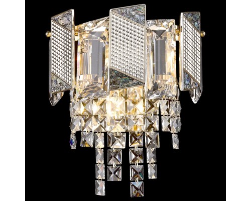 Бра Wertmark WE114.02.301 MALVINA E14 2*40 Вт золото, бирюзовый