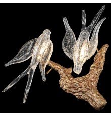 Бра Wertmark WE183.02.501 VIVIANA LED 2*2 Вт античная медь 3000K