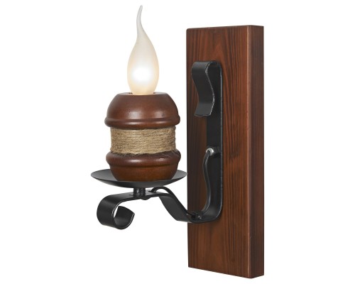 584-701-01 VELANTE Деревянный стиль светильник настенный, E14, 40W
