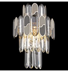 Бра хрустальное Wertmark WE132.03.301 Cordelia E14 40 Вт золото, серый, черный, прозрачный