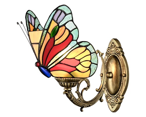 893-801-01 VELANTE Стиль Tiffany светильник настенный, E27, 60W
