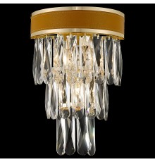 Бра хрустальное Wertmark WE136.03.301 Clarissa E14 40 Вт золото, абрикосовый