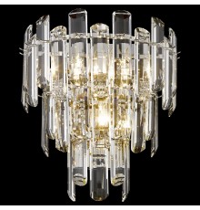 Бра хрустальное Wertmark WE107.03.101 Lazzara E14 40 Вт никель, прозрачный