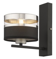 Бра Velante 294-101-01 черный, серебристый E27 1*40Вт