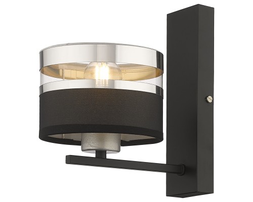 Бра Velante 294-101-01 черный, серебристый E27 1*40Вт