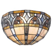 Бра тиффани Velante 824-801-01 E14 40 Вт разноцветный