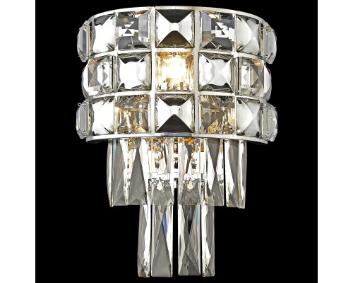 Бра хрусталь Wertmark WE133.03.101 Sabrina хром E14 40 Вт