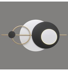 Настенный светодиодный светильник Velante 463-001-02 LED 15+7 Вт белый, черный, золото 3000-4500-6000К с пультом