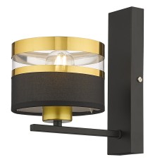 Бра Velante 294-301-01 черный, золотистый E27 1*40Вт