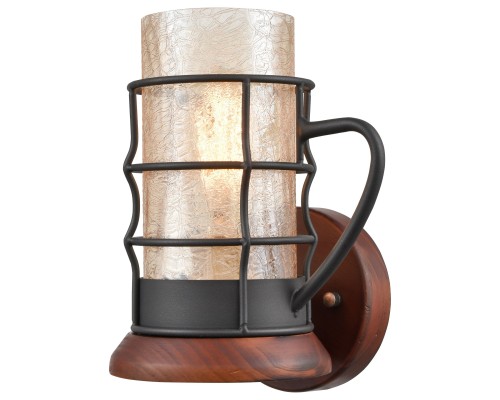 Бра Velante 561-701-01 дуб, черный E27 1*40Вт