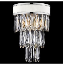 Бра хрустальное Wertmark WE136.03.101 Clarissa E14 40 Вт хром, белый