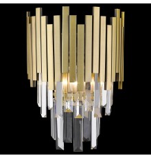 Бра хрустальное Wertmark WE137.02.501 Calogera E14 40 Вт бронза матовая