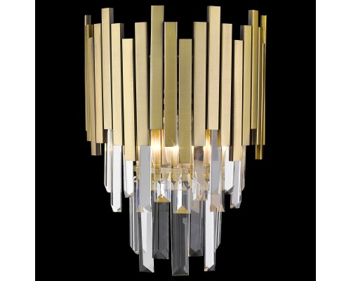 Бра хрустальное Wertmark WE137.02.501 Calogera E14 40 Вт бронза матовая