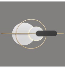 Настенный светодиодный светильник Velante 462-001-02 LED 13+7 Вт белый, черный, золото 3000-4500-6000К с пультом