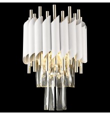 Бра хрустальное Wertmark WE138.02.001 Cartuccia E14 40 Вт белый, белое золото
