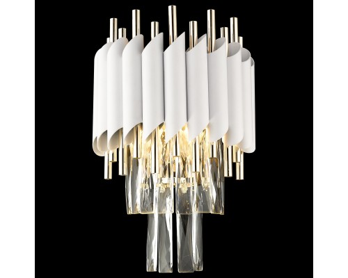 Бра хрустальное Wertmark WE138.02.001 Cartuccia E14 40 Вт белый, белое золото