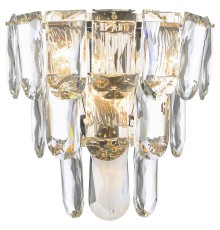 Бра хрустальное Wertmark WE106.03.101 Lavinia E14 40 Вт белое золото