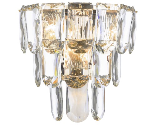 Бра хрустальное Wertmark WE106.03.101 Lavinia E14 40 Вт белое золото