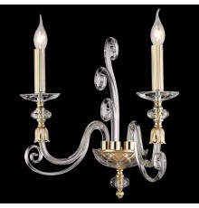 Бра Wertmark WE174.02.301 Nadina золото, прозрачный E14 40 Вт