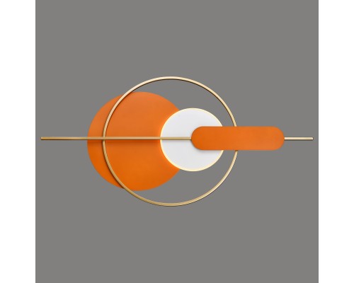 Настенный светодиодный светильник Velante 462-071-02 LED 13+7 Вт оранжевый, белый, золото 3000-4500-6000К с пультом