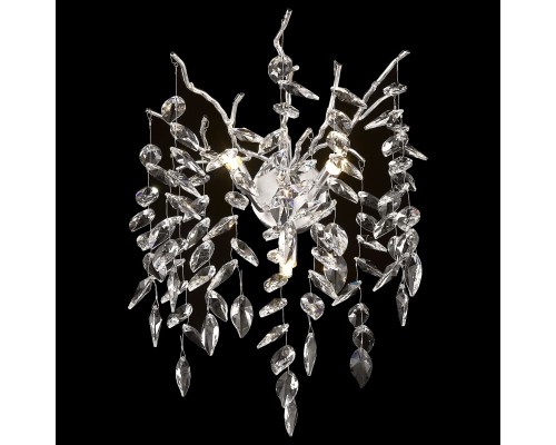 Бра хрустальное Wertmark Damiana WE184.03.201 матовый никель 3*40Вт