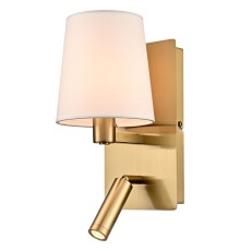 346-401-02 VELANTE Классический стиль светильник настенный, E14,1x40W+LED,1x2.5W