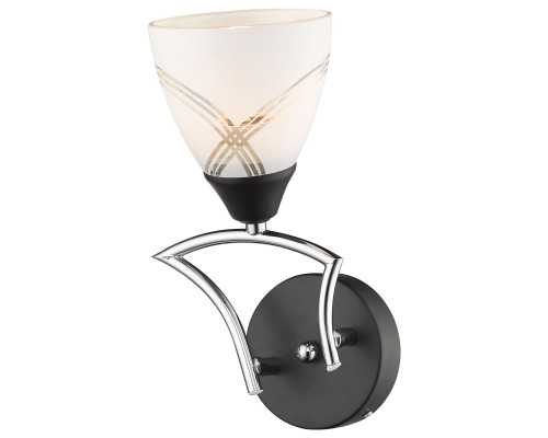 Бра Velante 735-101-01 E27 60 Вт хром, темный венге, белый